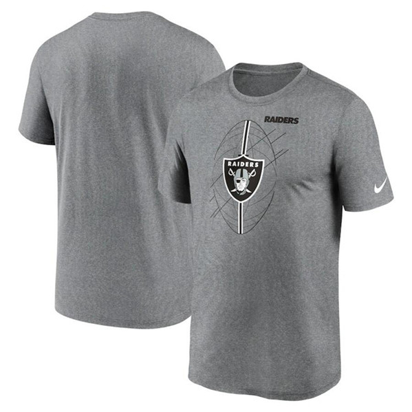 Men's Las Vegas Raiders Gray Legend Icon Performance T-Shirt